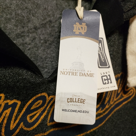 Authentic College-Product- Notre Dame pullover Hoody- Med-new with tags - Picture 4 of 10